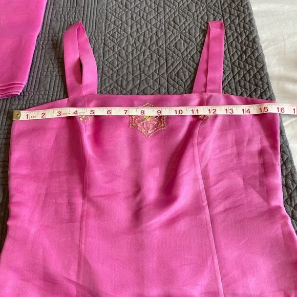 Ann Taylor Vintage, 100% Silk 3pcs Evening Wear (w/Matching Shawl) Size:  2 - Picture 12 of 15